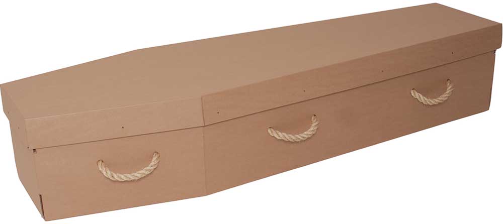 Cardboard Economy, with rope handles